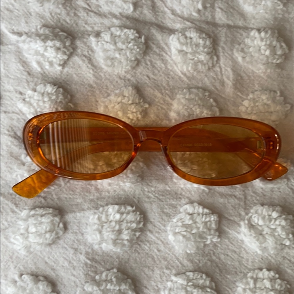 Orange retro glasses from forever 21’
